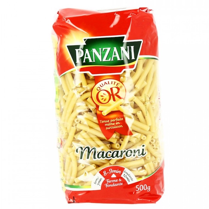 Pâtes macaroni PANZANI : le paquet de 500g à Prix Carrefour