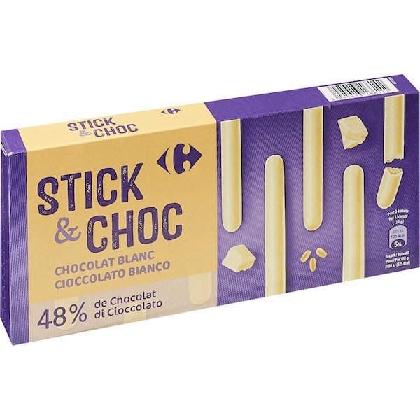 STICK & CHOC CHOCOLAT BLANC