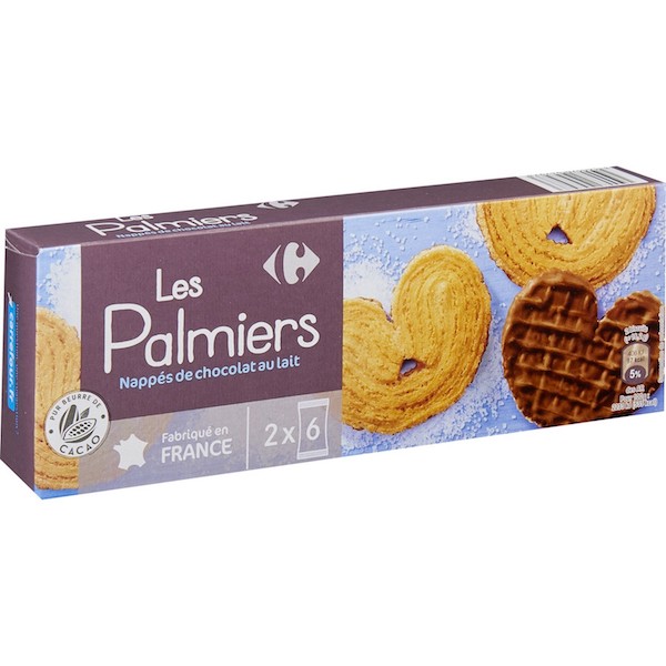 LES PALMIERS NAPPÉS AU CHOCOLAT