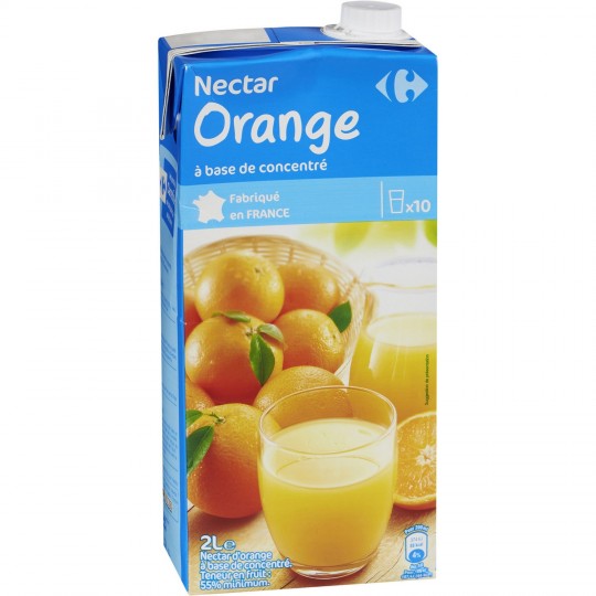 Upc Carrefour Nectar D Orange A Base De Concentr 2l