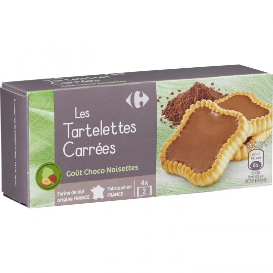 LES TARTELETTES CARRÉES CHOCO NOISETTES