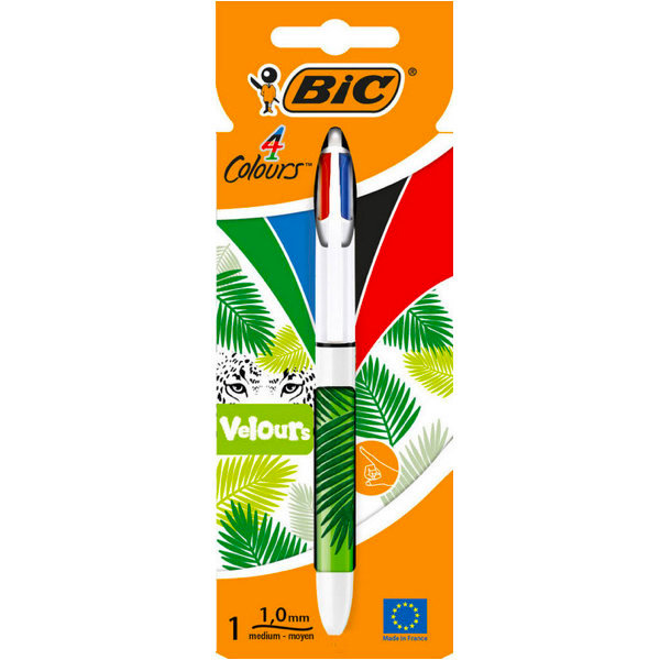 STYLO 4 COULEURS VELOURS