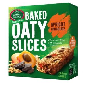 BAKED OATY SLICES APRICOT CHOCOLAT