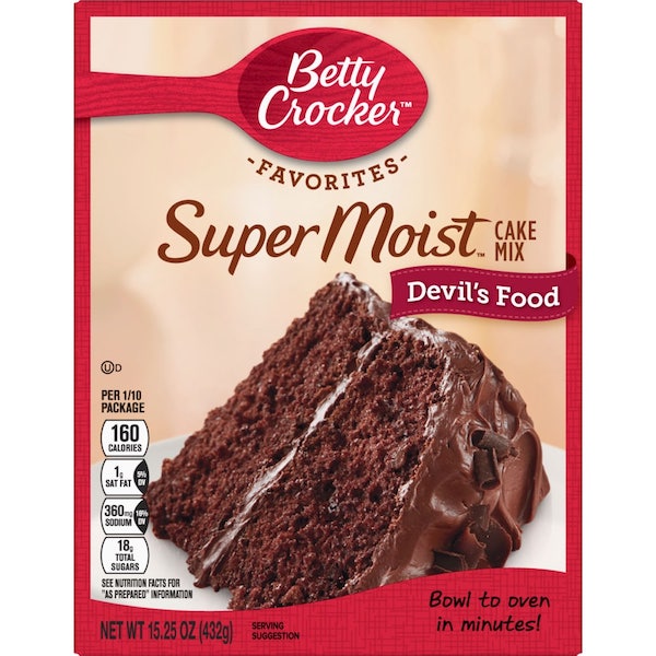 SUPER MOIST CAKE MIX DEVIL'S FOOD