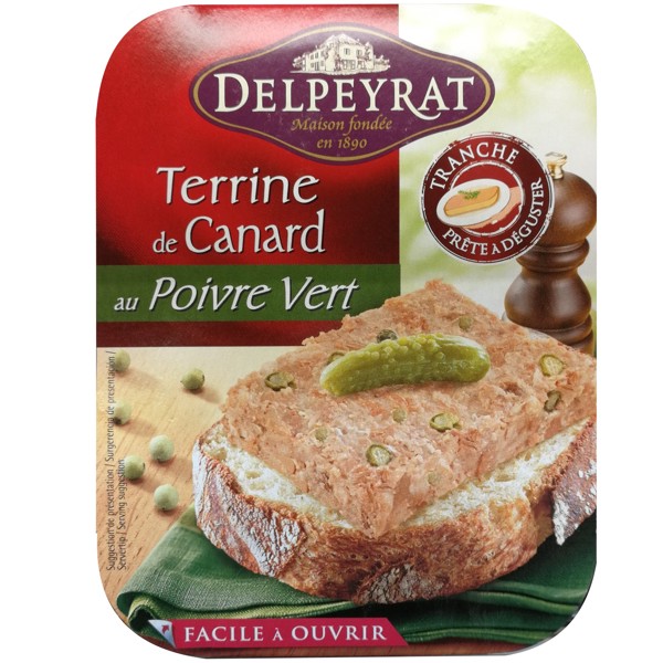 TERRINE DE CANARD POIVRE VERT