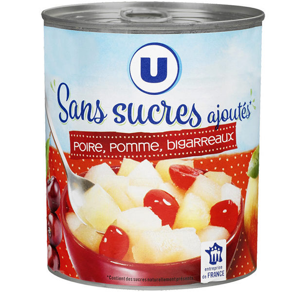 FRUITS AU SIROP SANS SUCRES