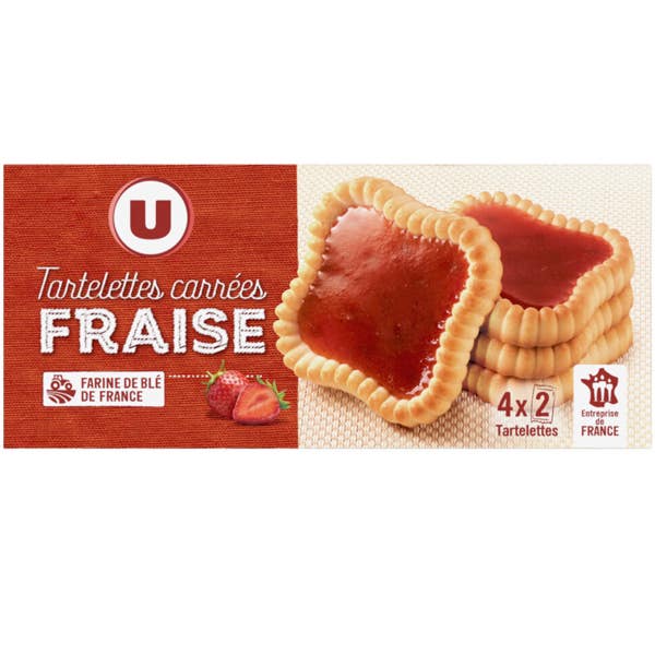 TARTELLETES CARRÉS FRAISE