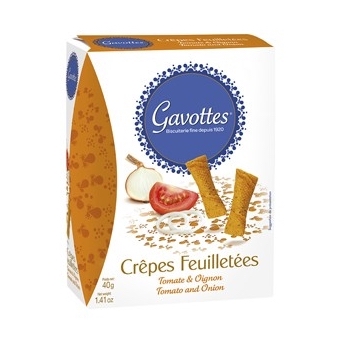 CREPES FEUILLETÉES TOMATES OIGNONS