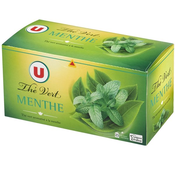 Thé vert aromatisé - Thé vert à la menthe