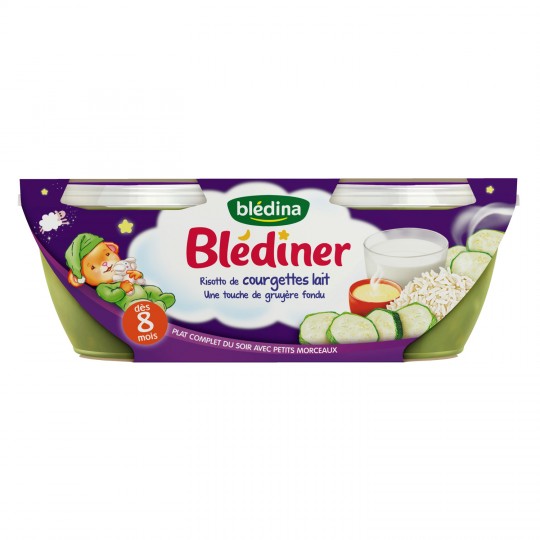 BLÉDINER RISOTTO COURGETTES LAIT