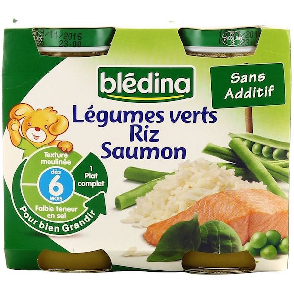 LÉGUMES VERTS RIZ SAUMON