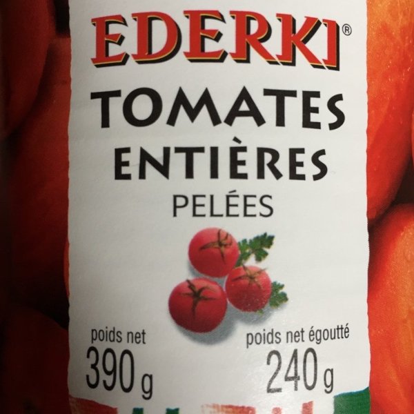 TOMATES ENTIÈRES PELLÉES