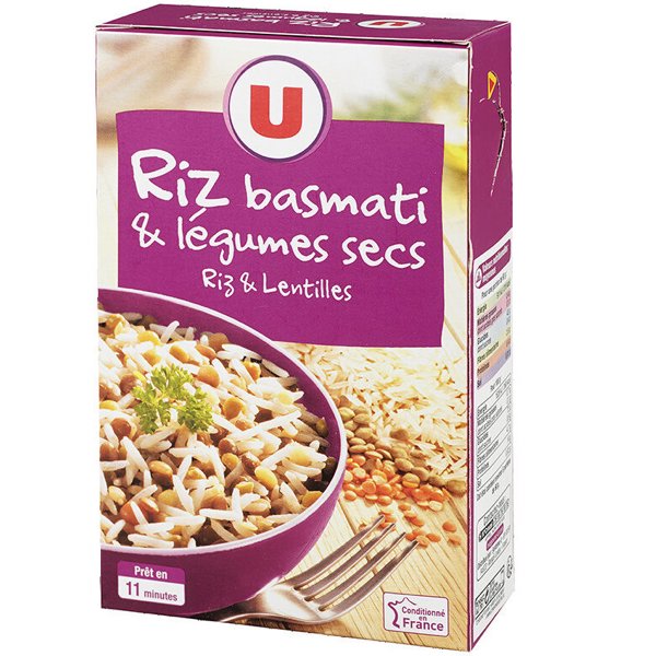 RIZ BASMATI & LEGUMES SECS