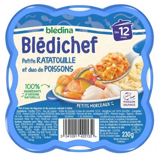 BLÉDICHEF RATATOUILLE POISSONS