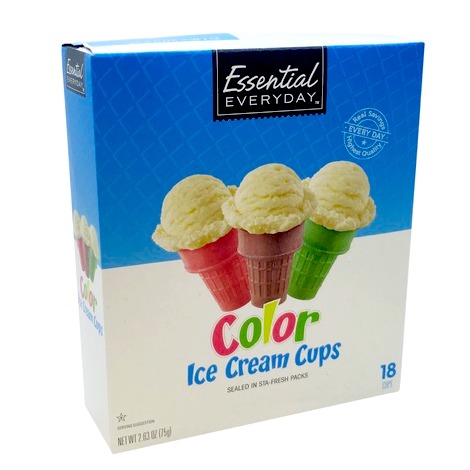 COLOR ICE CREAM CUPS