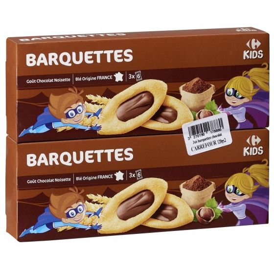 BARQUETTES CHOCO NOISETTE