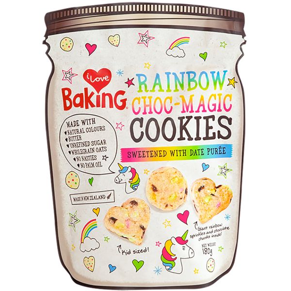 RAINBOW CHOC MAGIC COOKIES