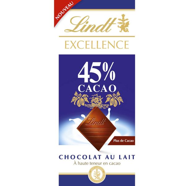 CHOCOLAT AU LAIT 45% CACAO