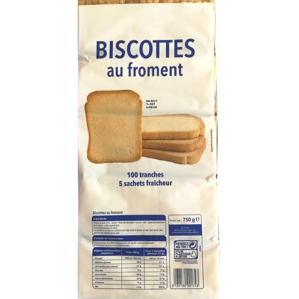 BISCOTTES FROMENT