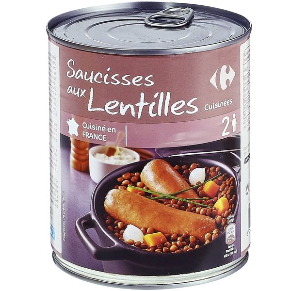 SAUCISSES LENTILLES