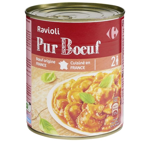 RAVIOLI PUR BOEUF