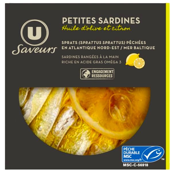 SARDINES HUILE D'OLIVE CITRON