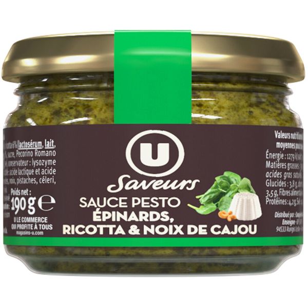 SAUCE PESTO EPINARDS