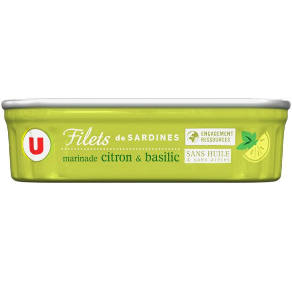 FILETS DE SARDINES CITRON BASILIC