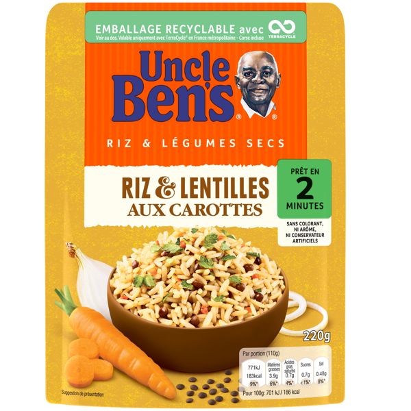 RIZ LENTILLES AUX CAROTTES