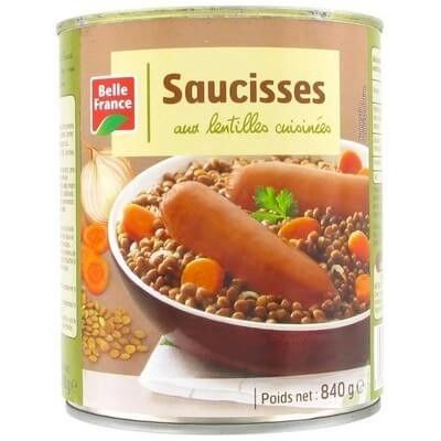 SAUCISSES LENTILLES