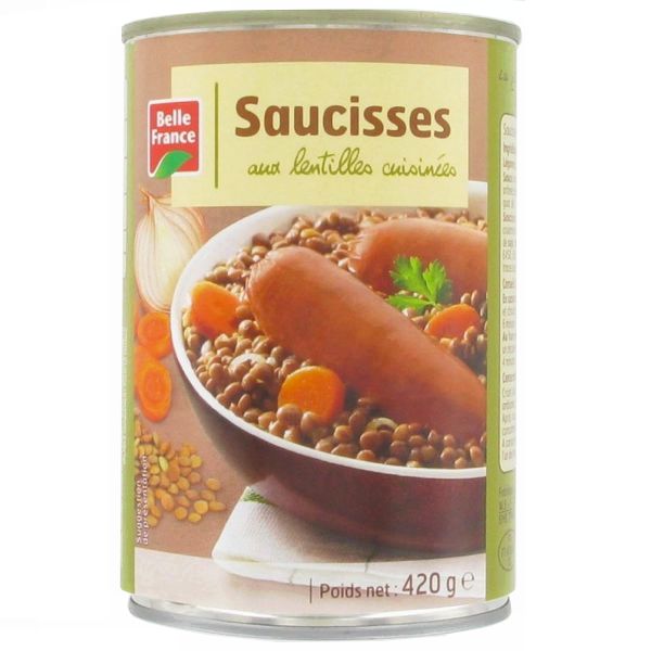 SAUCISSES LENTILLES