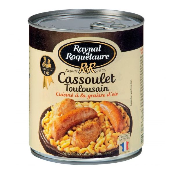 Cassoulet toulousain, cuisiné à la graisse d'oie