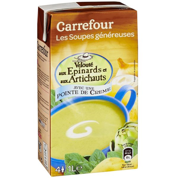 VELOUTÉ EPINARD ARTICHAUT