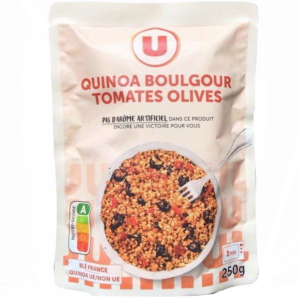 QUINOA BOULGOUR TOMATES OLIVES