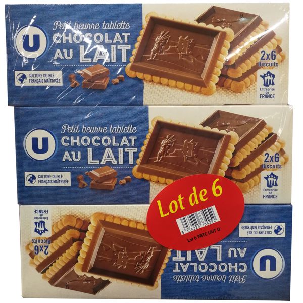 PETIT BEURRE CHOCOLAT LAIT x6