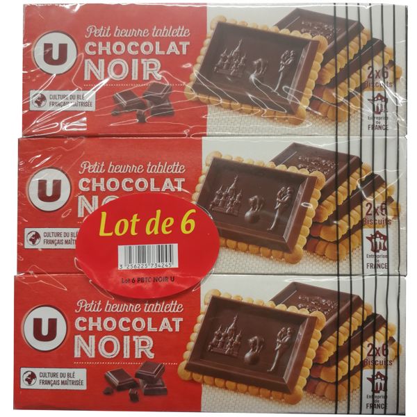 PETIT BEURRE CHOCOLAT NOIR x6