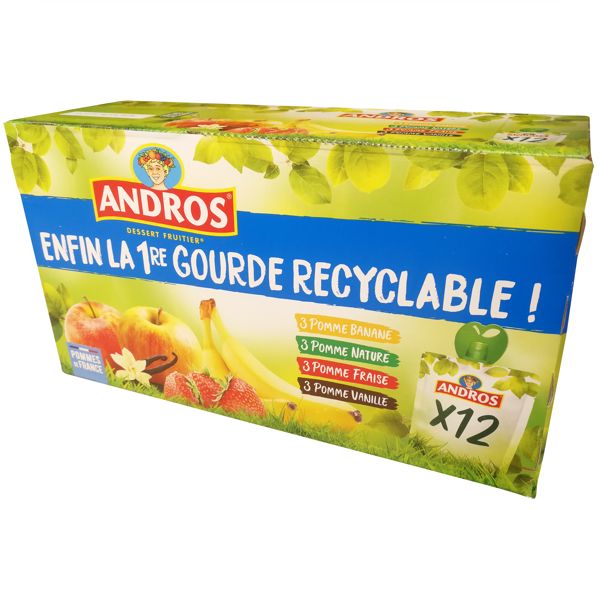 4 VARIÉTÉS DE COMPOTE x12