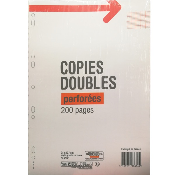 COPIES DOUBLES