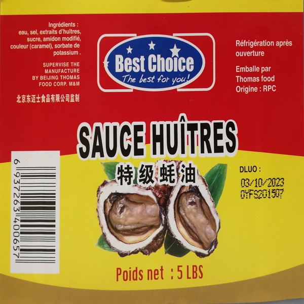 SAUCE HUITRE