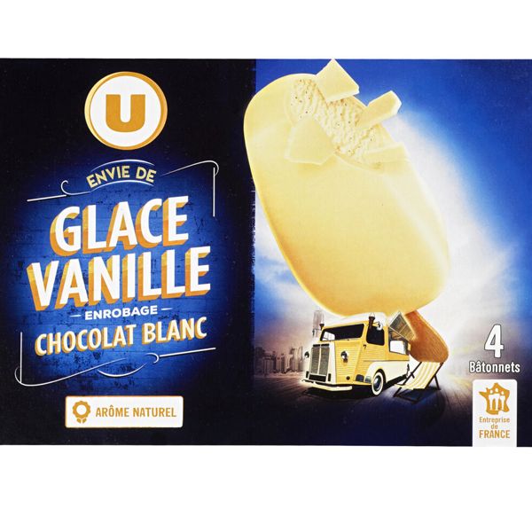 GLACE VANILLE CHOCOLAT BLANC