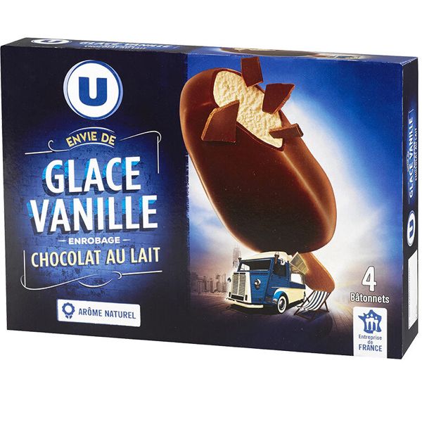 GLACE VANILLE CHOCOLAT LAIT