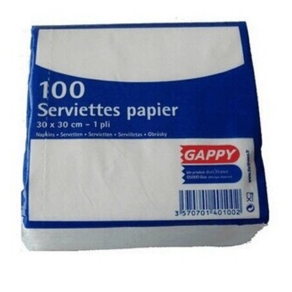 SERVIETTES PAPIER