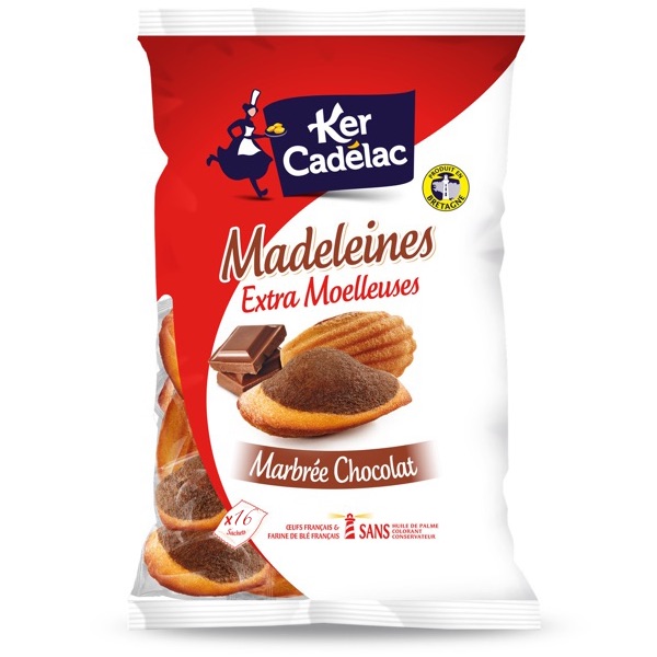 MADELEINES MARBRÉES CHOCOLAT