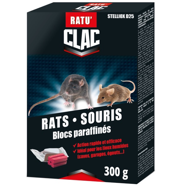 RATS SOURIS BLOCS PARRAFFINÉS